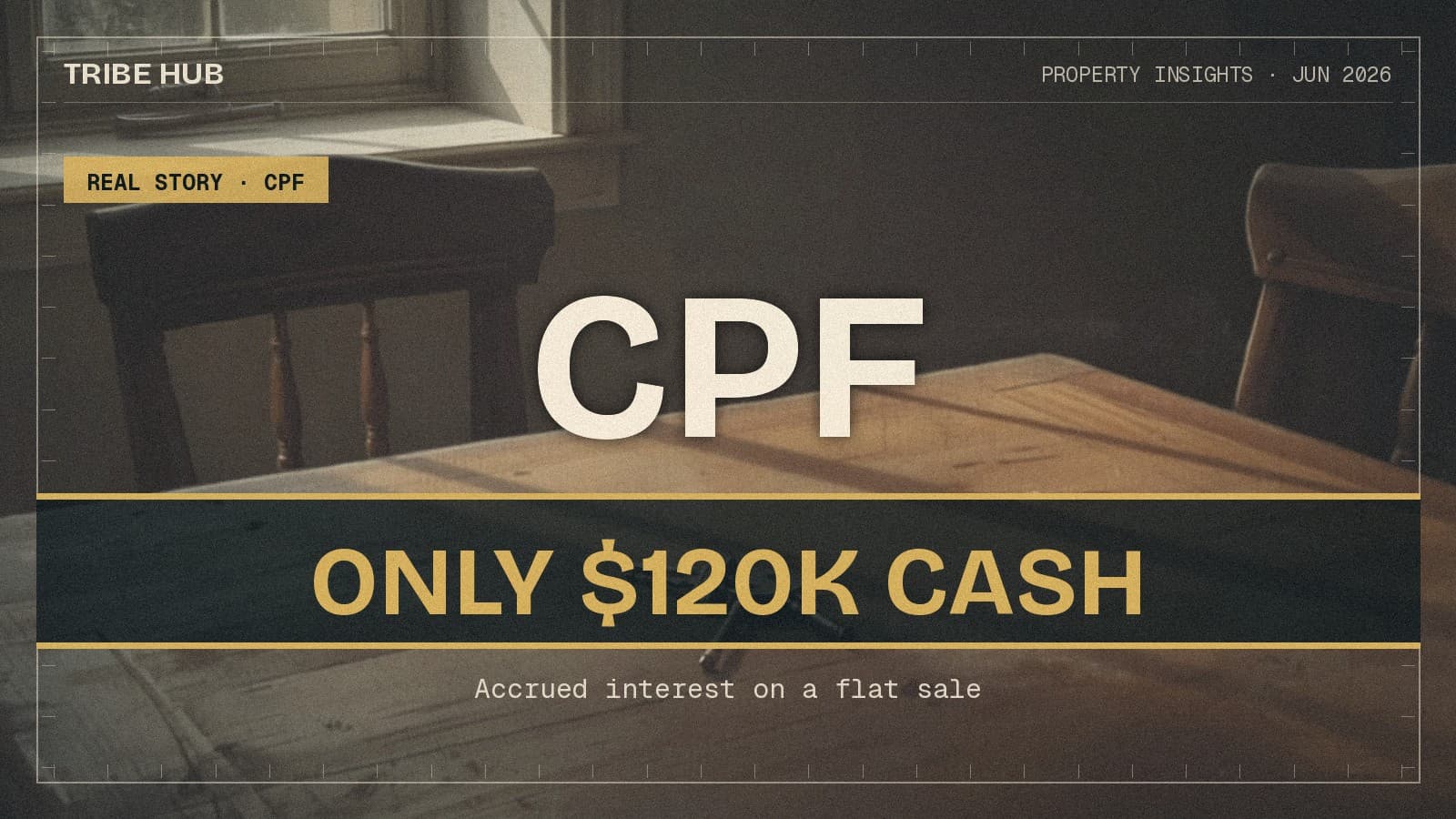 You Sold the Flat for $620,000. Here's Why You Walk Away with $120,000.