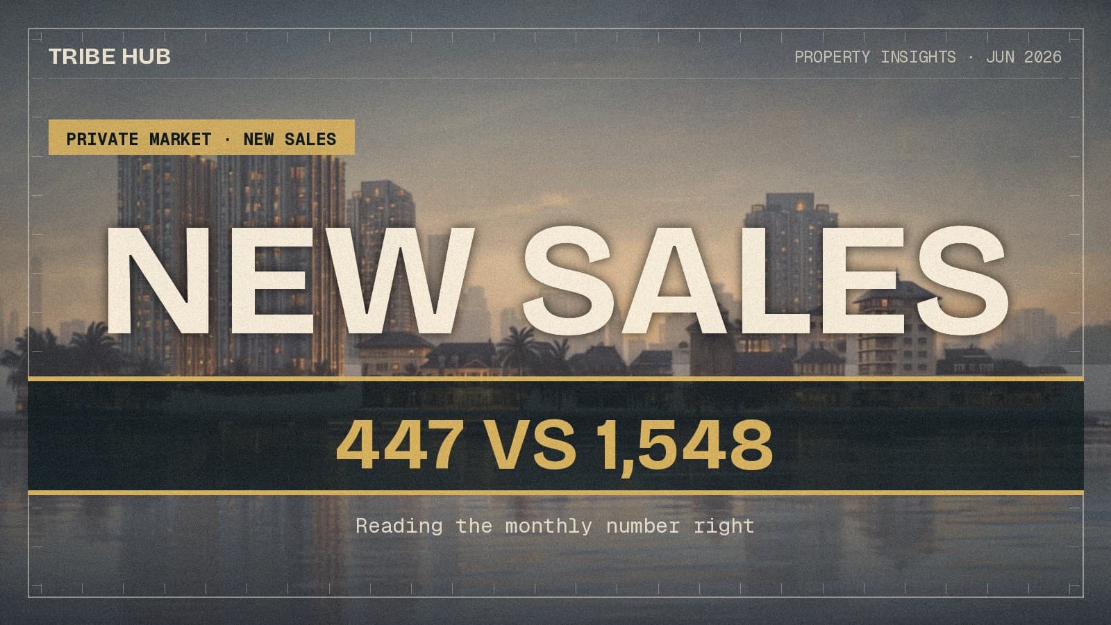 447 Sales in May, 1,548 in April — How to Read the Monthly Developer Number