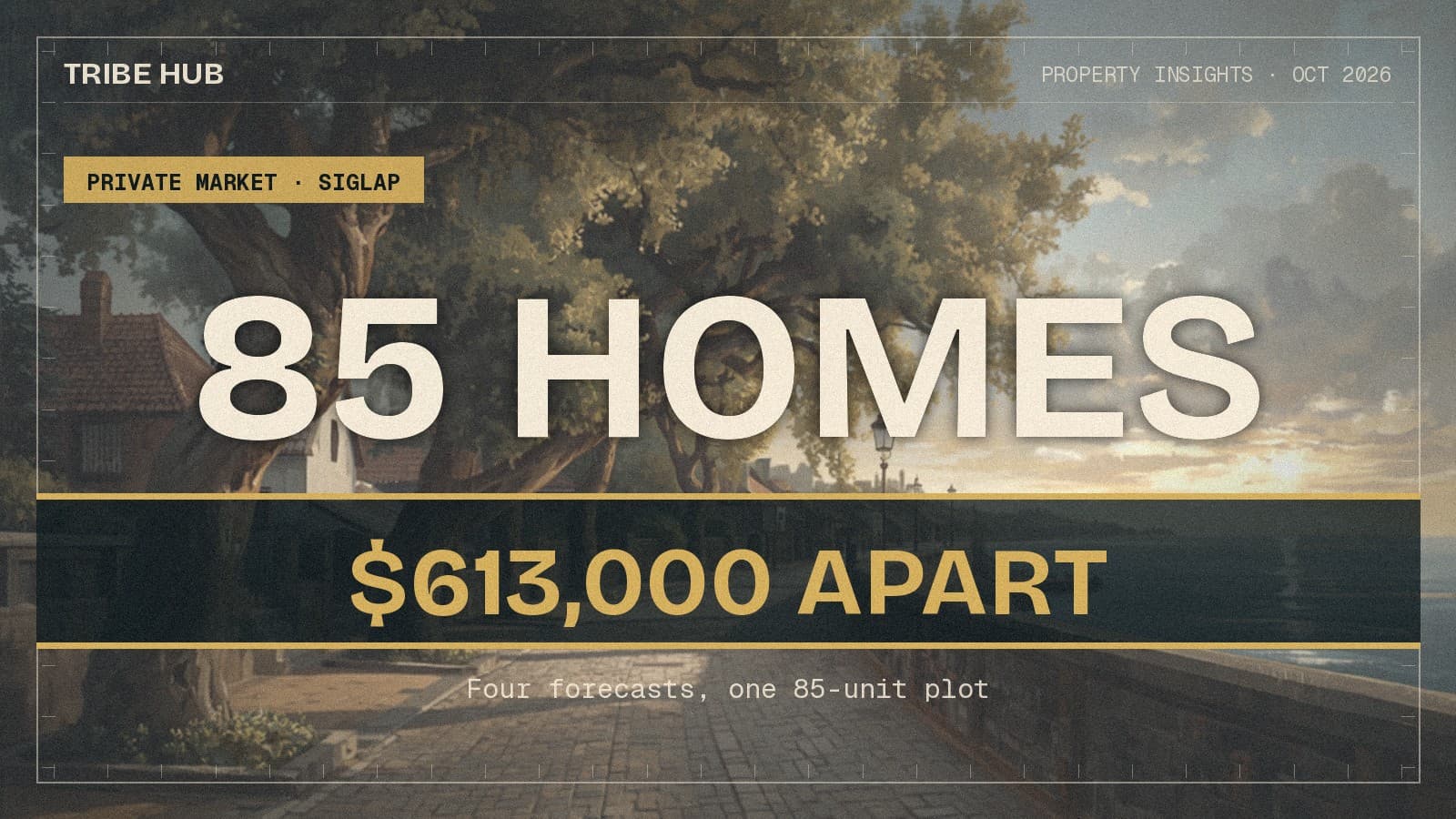 Four Analysts Priced the Same Siglap Plot. Their Forecasts Differ by $613,000 a Home.