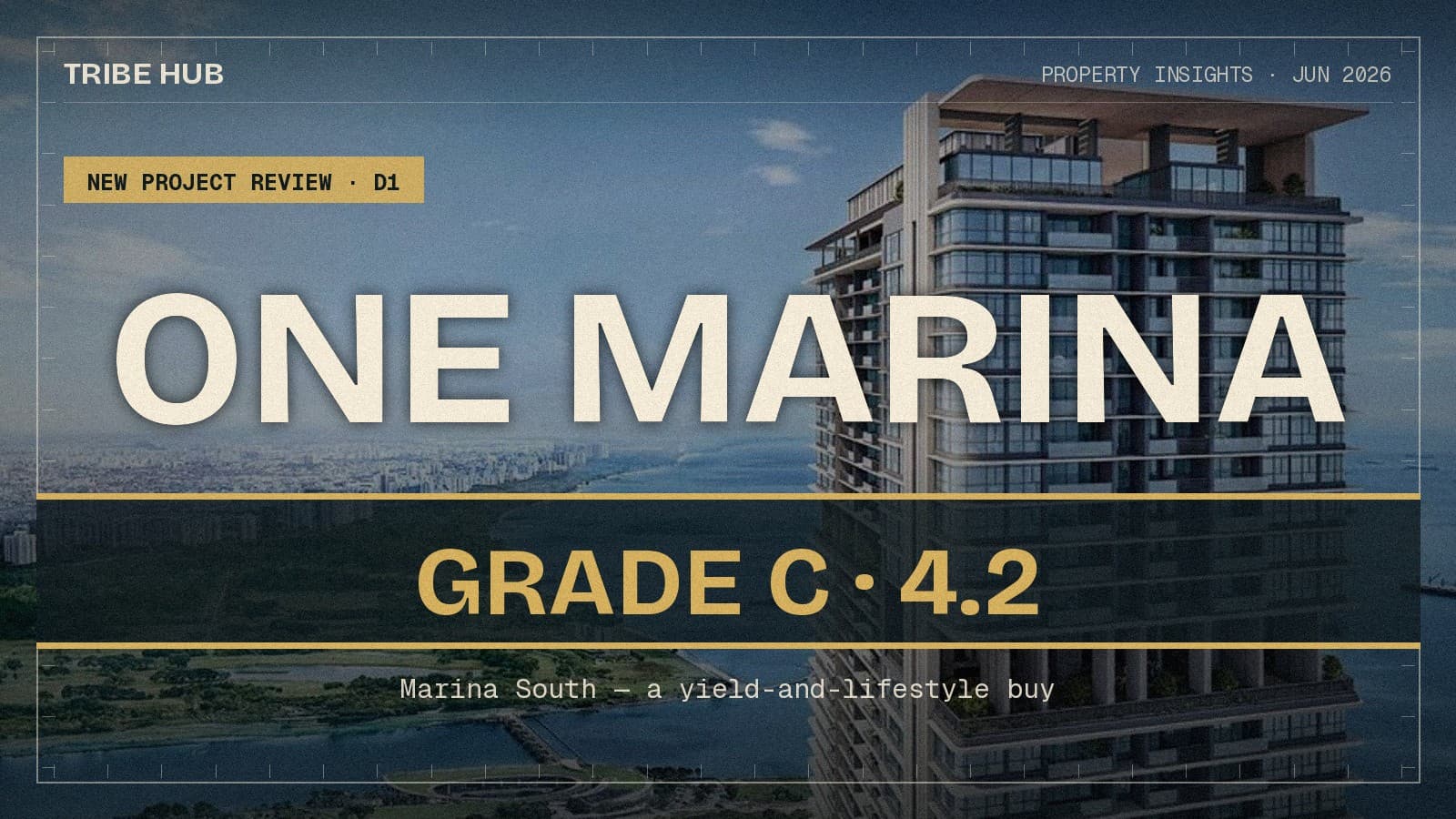 One Marina Gardens 测评:滨海南(D1)的收租盘,不是增值盘