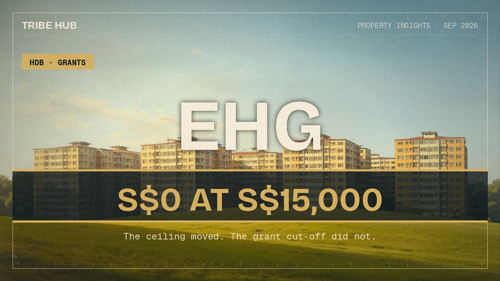 The Income Ceiling Rose to S$16,000. The Grant Ceiling Stayed at S$9,000.