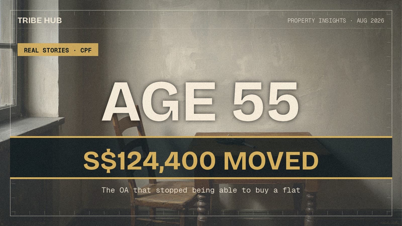 The CPF They Had Budgeted For The Next Flat Moved On His 55th Birthday