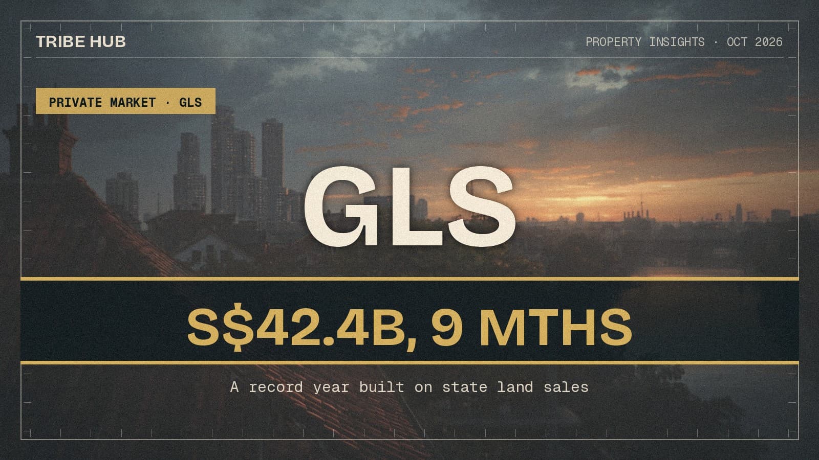 A Record S$42.4 Billion. A Quarter of It Was the Government Selling Land.