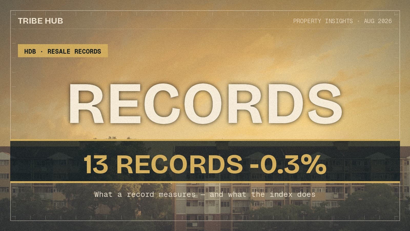 A Town Record Falls Every Month. So Does the Index.