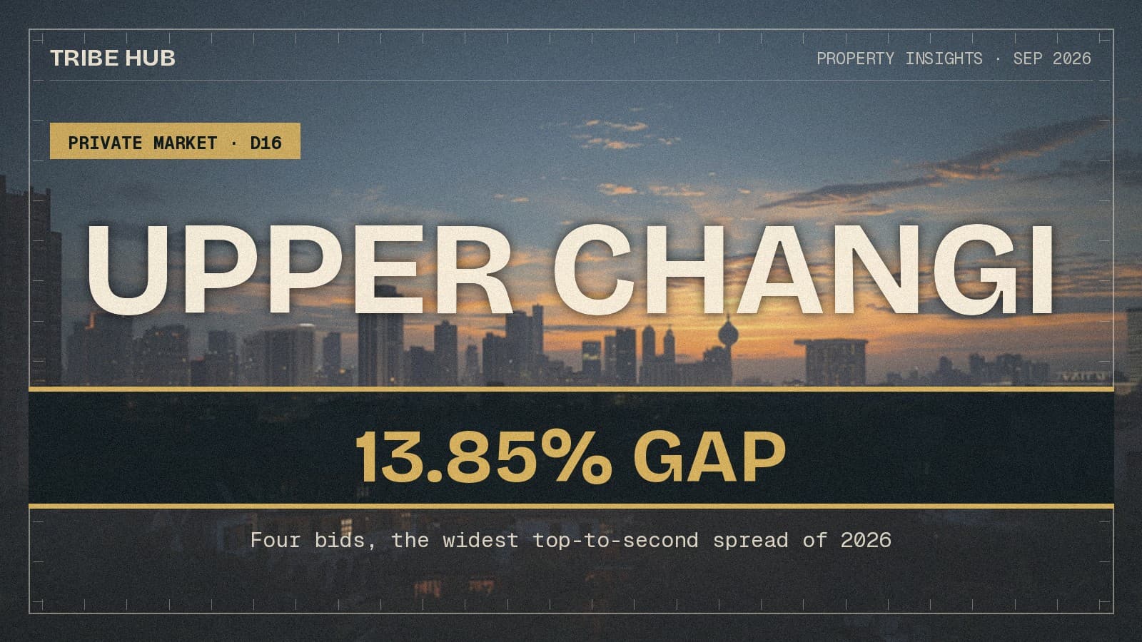 The Widest Bid Gap of 2026: What United Venture Is Really Pricing at New Upper Changi