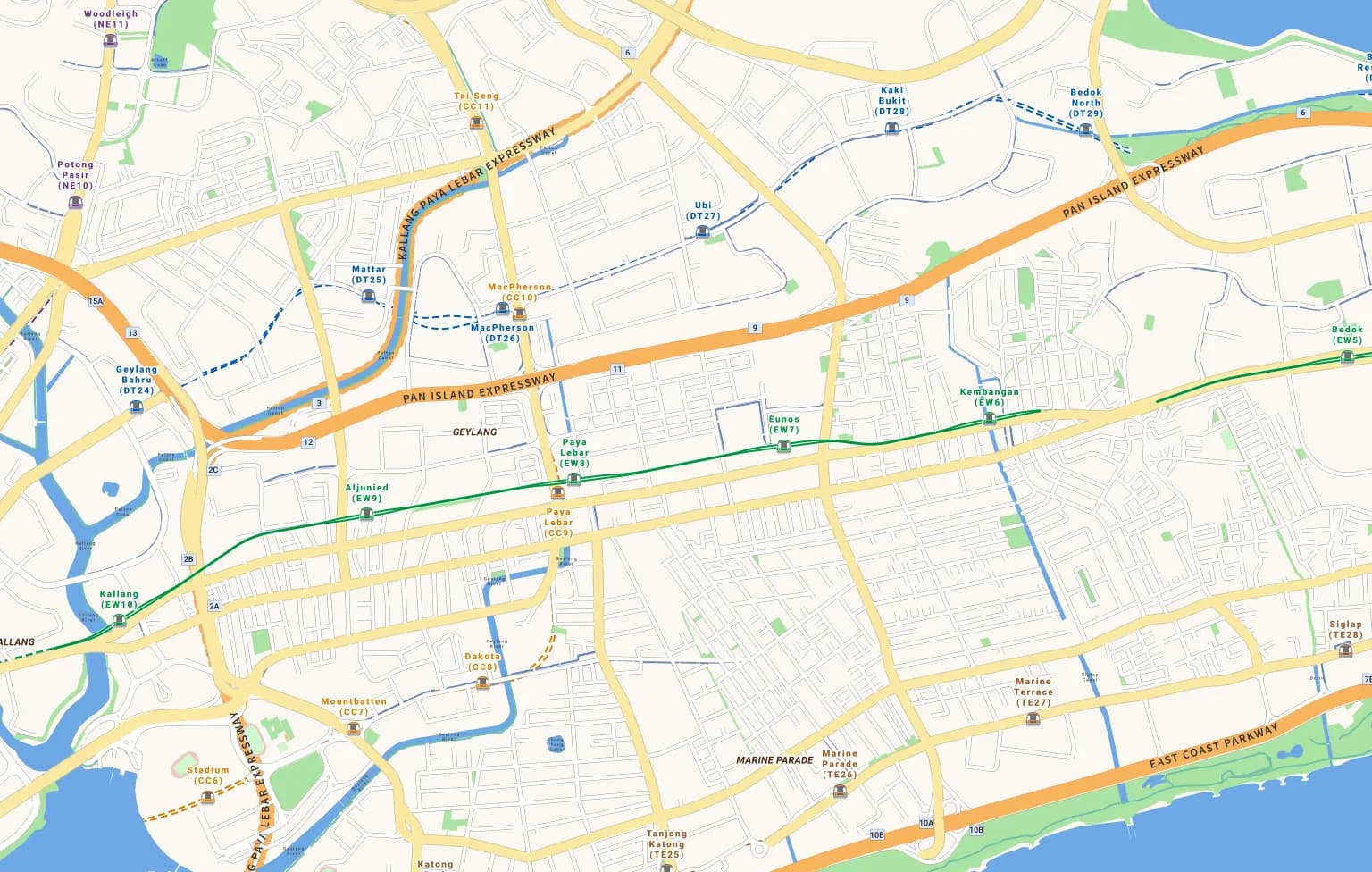 Map of landed sales in District 14