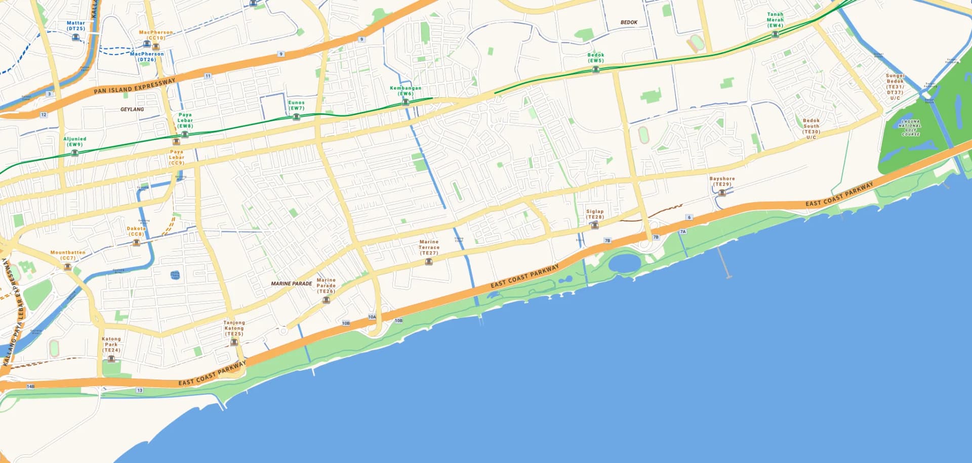 Map of District 15 with each landed sale of the last 12 months