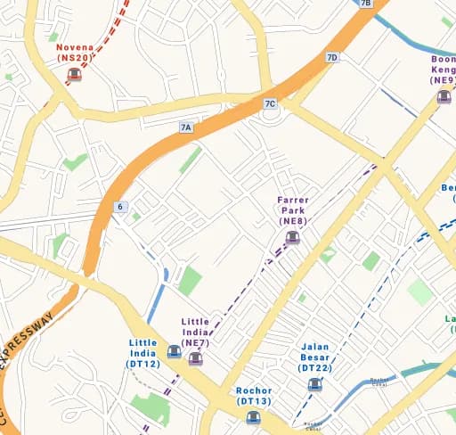 Map of landed sales in District 8