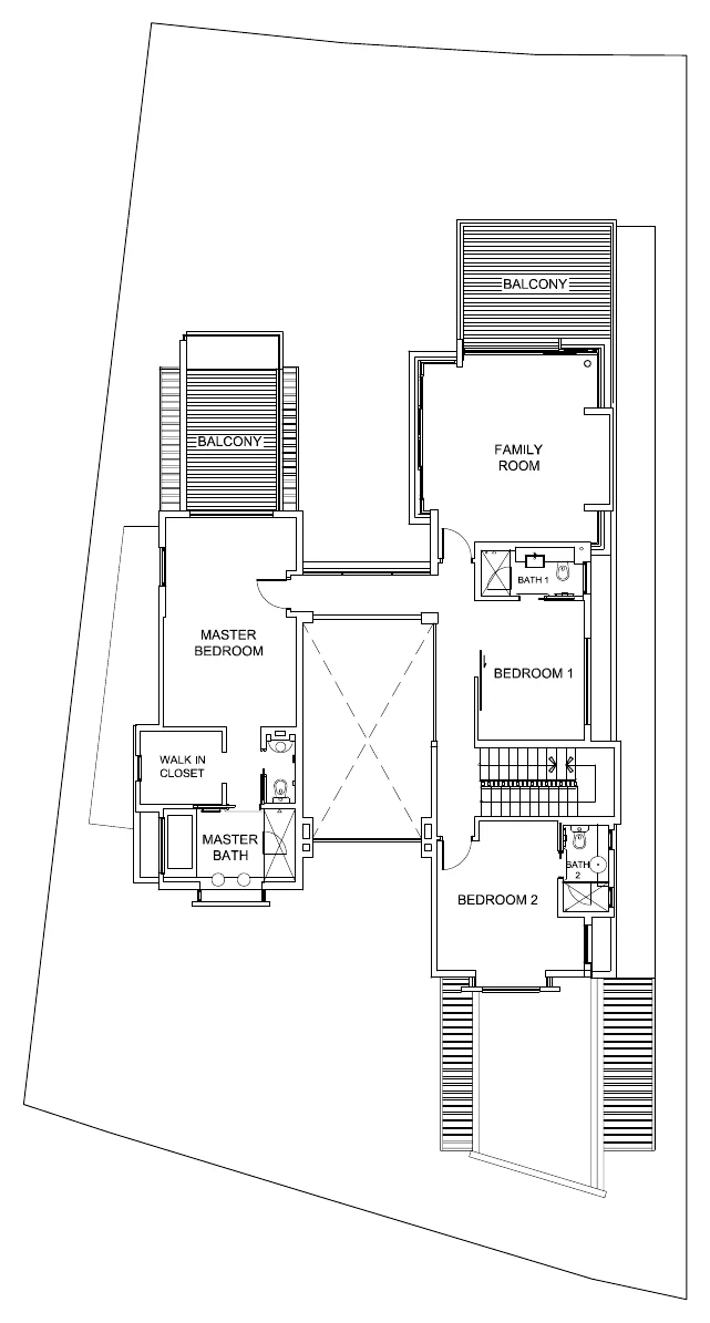 166 Ocean Drive floor plan, 2nd storey