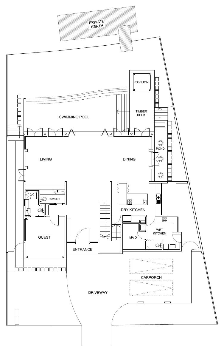 168 Ocean Drive floor plan, 1st storey