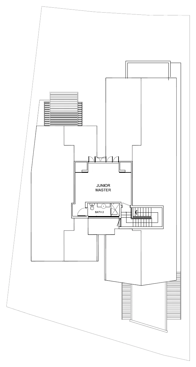 House A, Ocean Drive floor plan, Attic