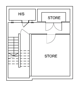 House B, Ocean Drive floor plan, Basement