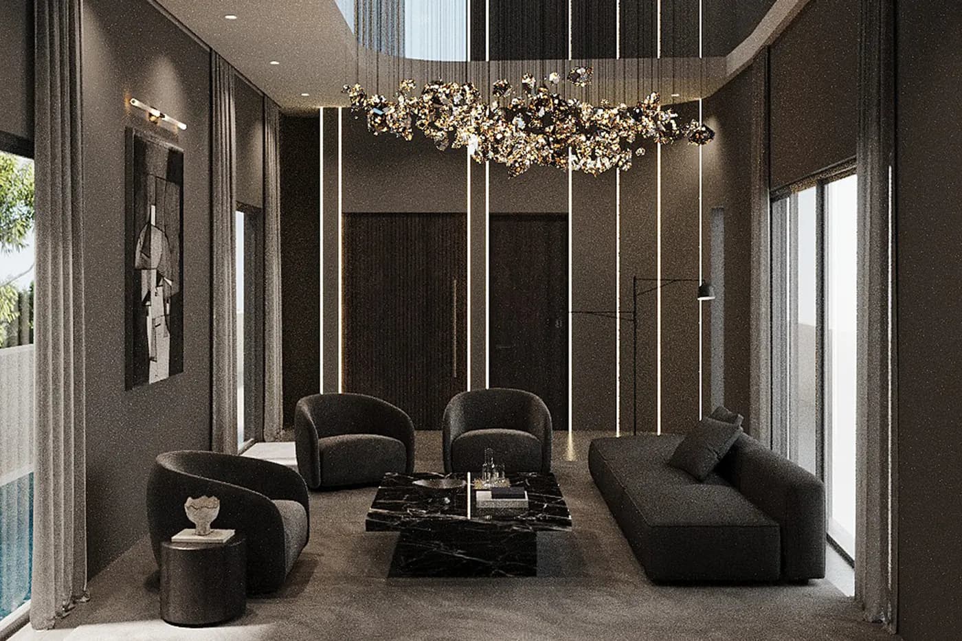 Double-volume living room, 26A and 26C Siglap Road