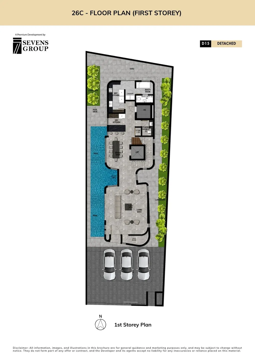 26C Siglap Road floor plan, 1st storey
