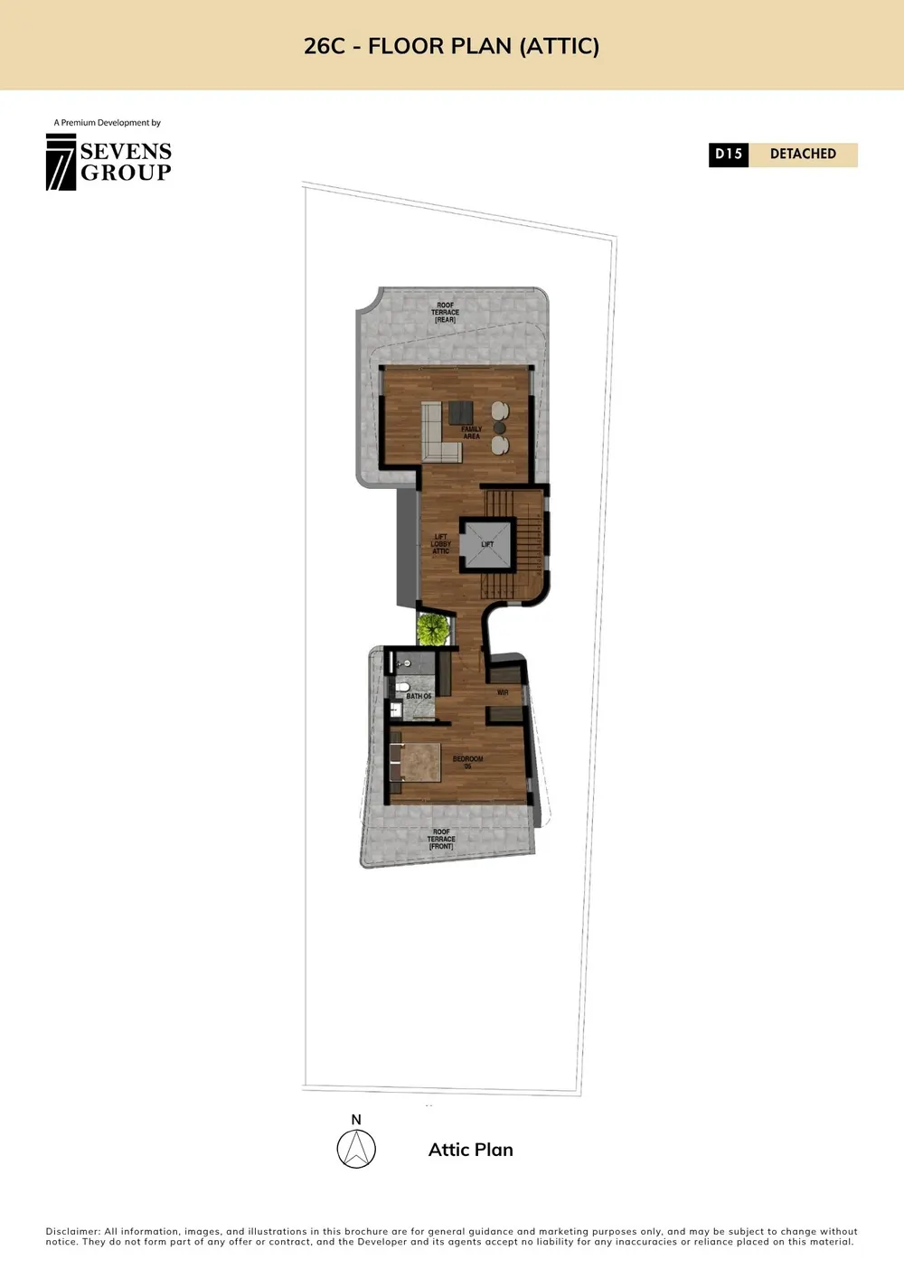 26C Siglap Road floor plan, Attic