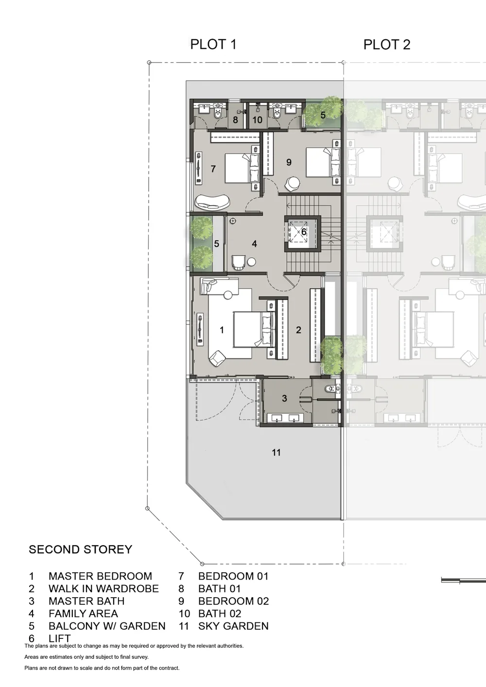 Hillcrest Road floor plan, 2nd storey