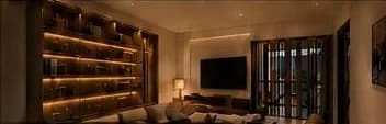 Entertainment area on the mezzanine, Jalan Leban terrace