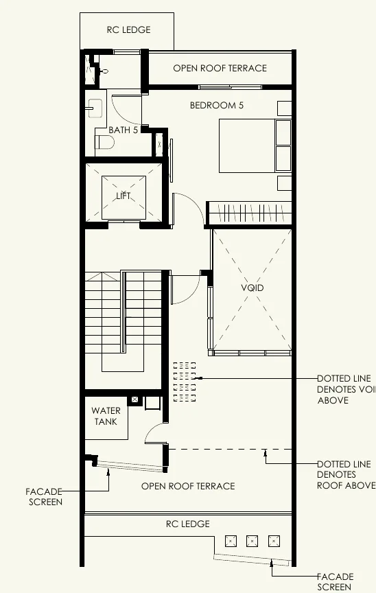 Type A, Luxus Hill Heights floor plan, Attic