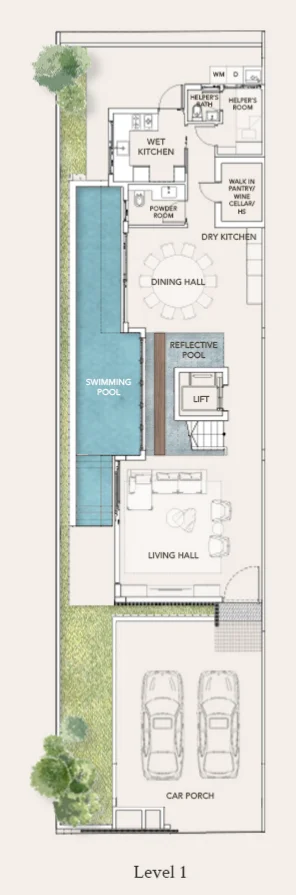 House A (corner), Tan Sim Boh Road floor plan, 1st storey