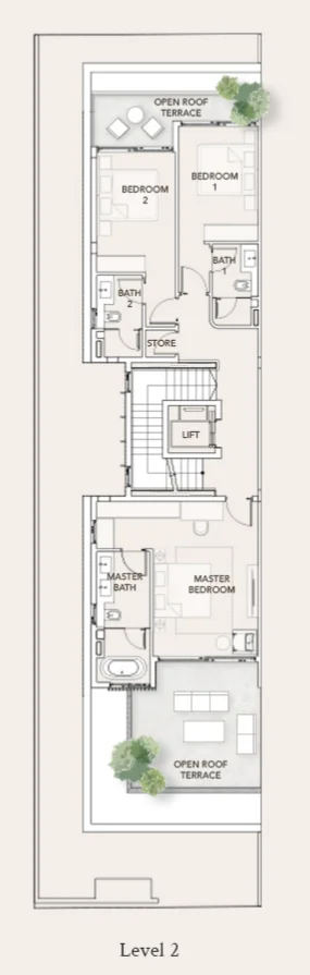 House A (corner), Tan Sim Boh Road floor plan, 2nd storey