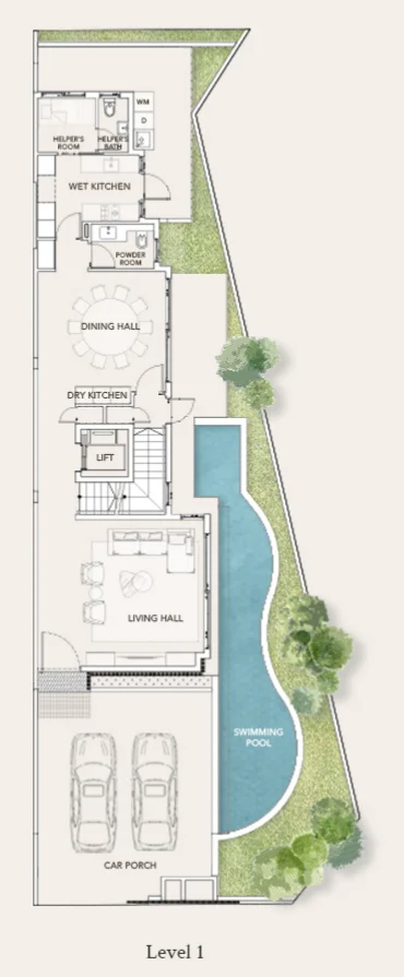 House D (corner, with basement), Tan Sim Boh Road floor plan, 1st storey