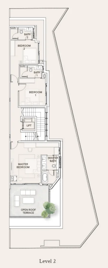 House D (corner, with basement), Tan Sim Boh Road floor plan, 2nd storey