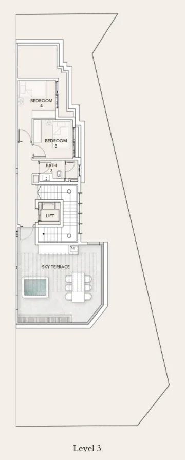 House D (corner, with basement), Tan Sim Boh Road floor plan, 3rd storey