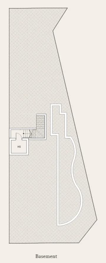 House D (corner, with basement), Tan Sim Boh Road floor plan, Basement