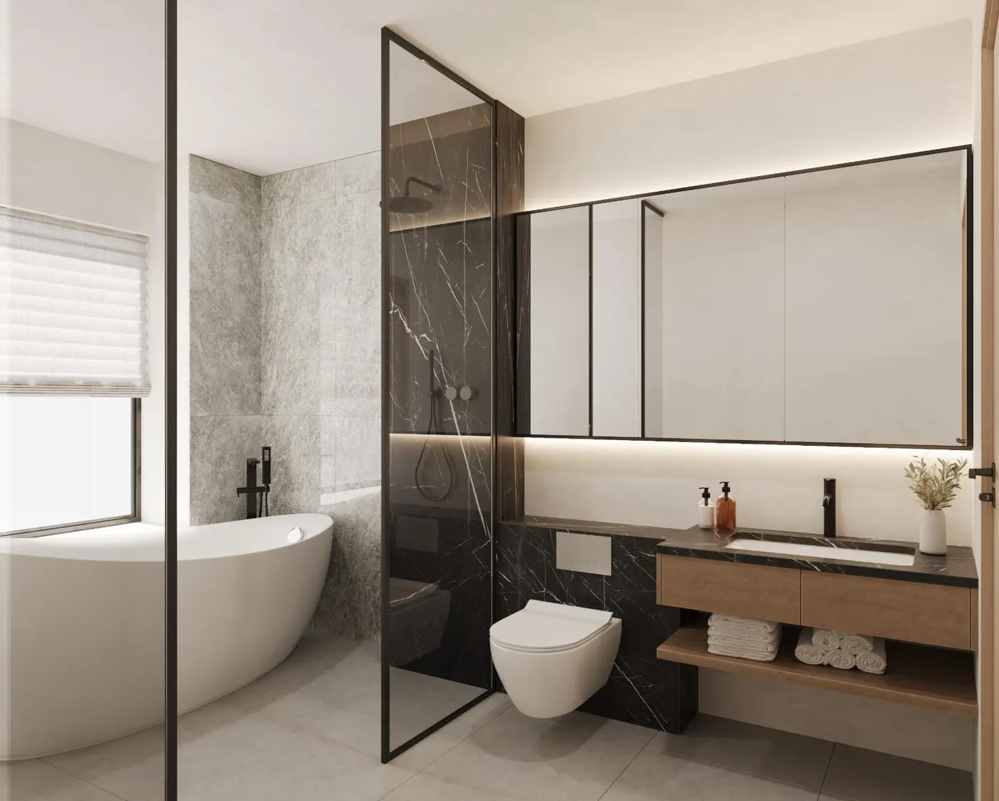 Master bathroom, Zen, 23 Jalan Sankam