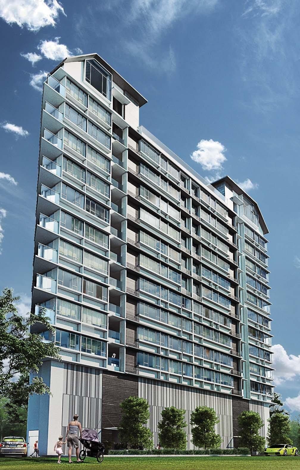 Airstream: the slim glass tower with its roof terraces on Saint Michael's Road