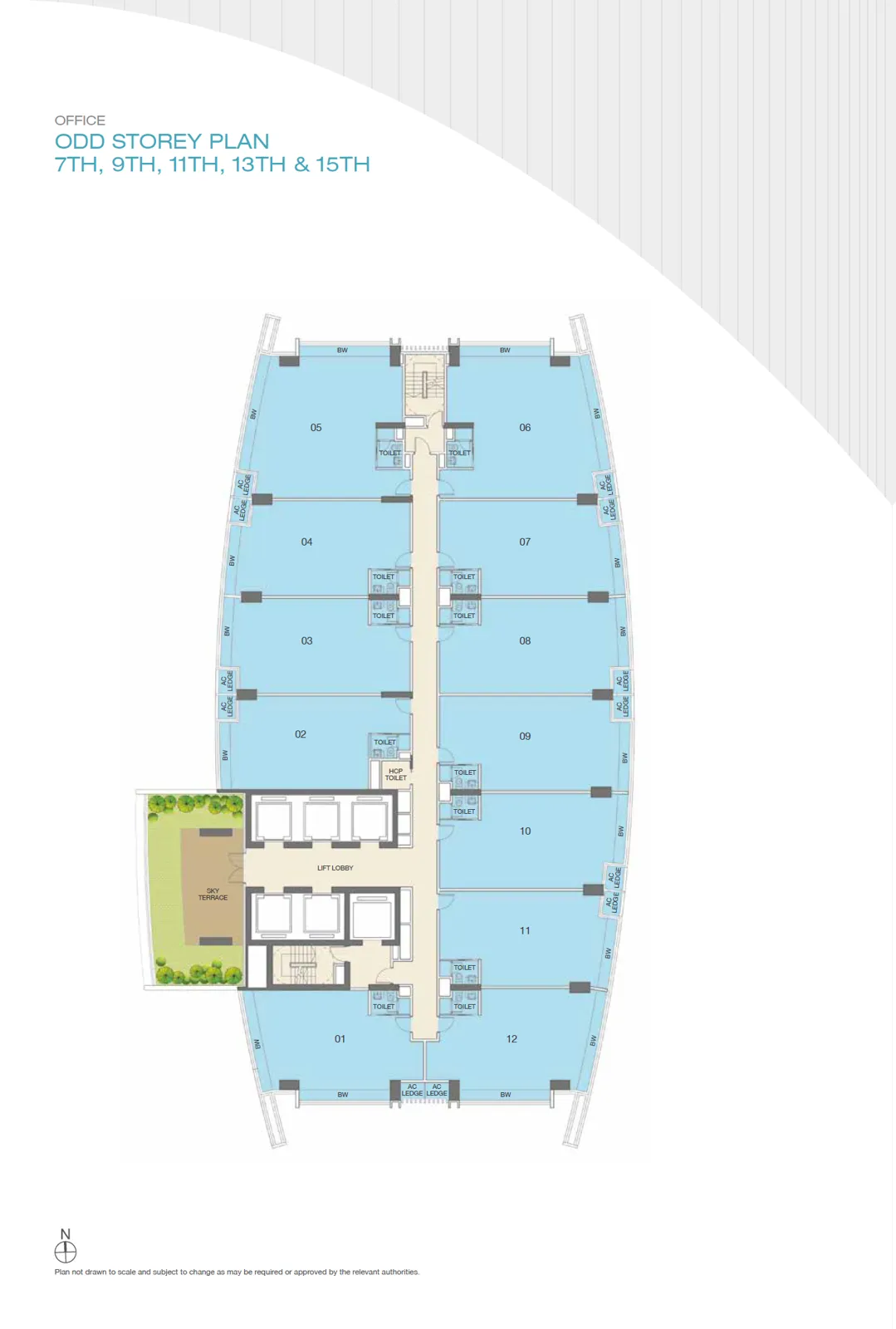 Floor plan of ARC 380 type SO, Office