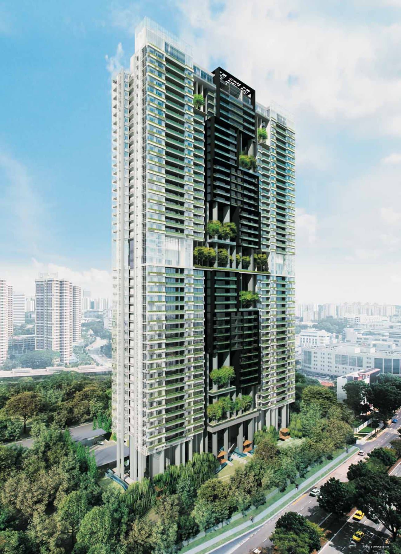 Ascentia Sky: the 45-storey towers on Alexandra View with their sky gardens