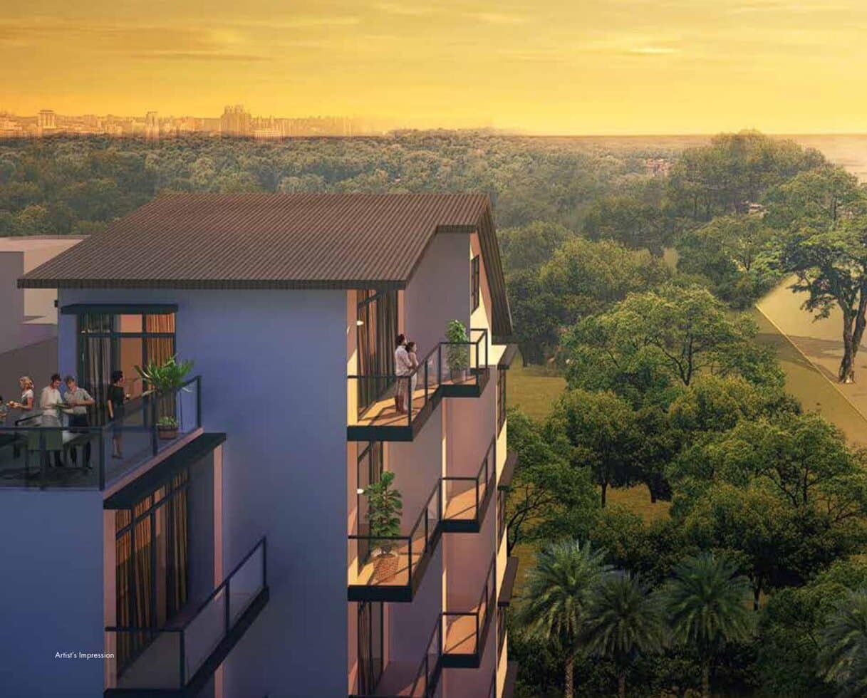 Ocean Front Suites: the five-storey blocks on Jalan Loyang Besar near Pasir Ris Park