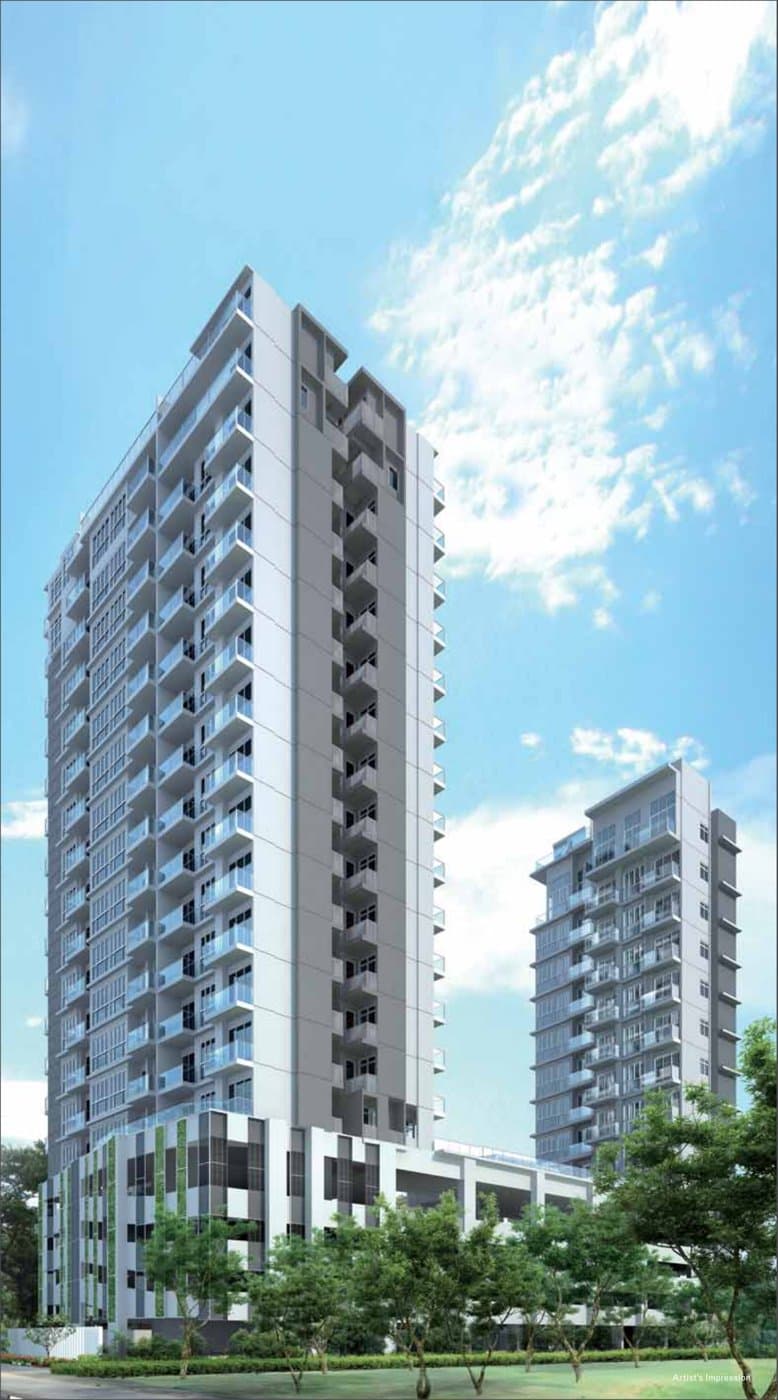 Questa @ Dunman, artist's impression: the two blocks on Dunman Road