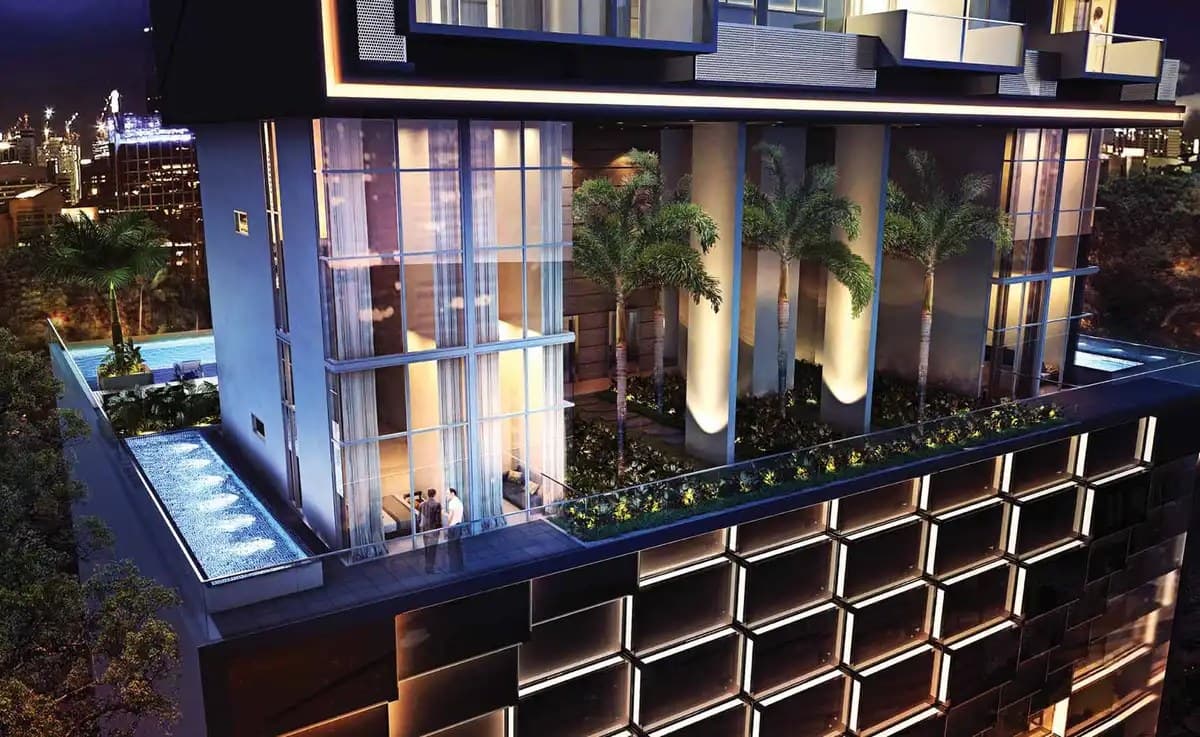 Robinson Suites: the 42-storey tower on Robinson Road in the CBD