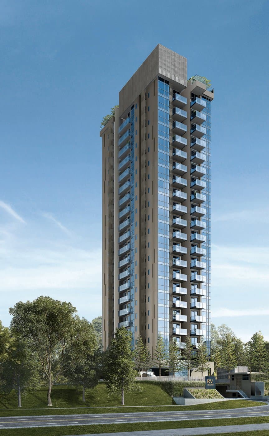 RV Altitude, artist's impression: the 21-storey tower above River Valley Road