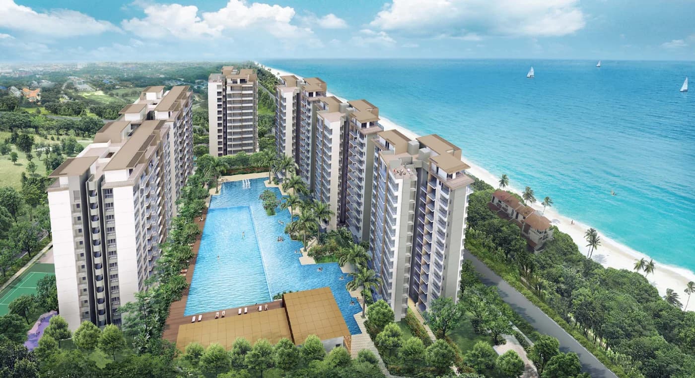Sea Esta: six blocks around the long pool by the Pasir Ris coast