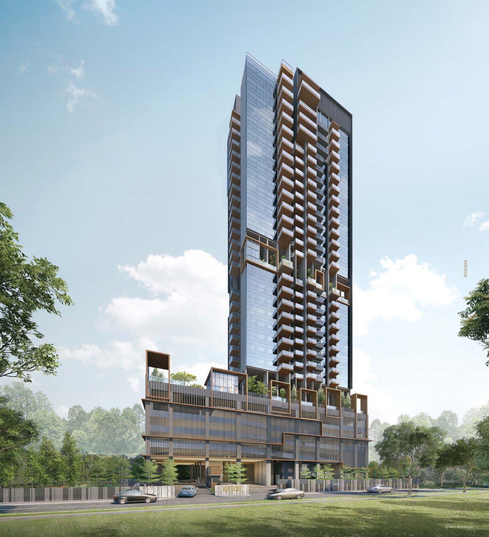 Verticus, artist's impression: the 28-storey tower on Jalan Kemaman