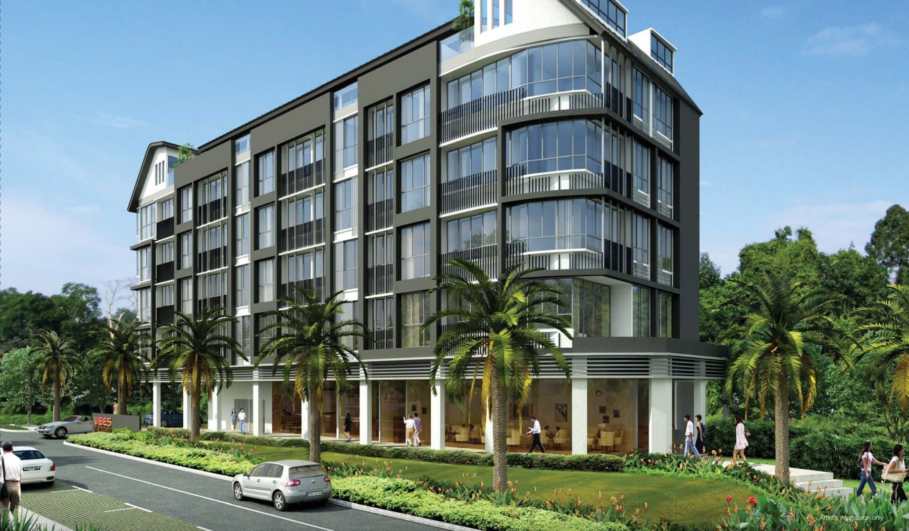 Vibes @ Kovan: the block on Kovan Road with shops on the 1st storey
