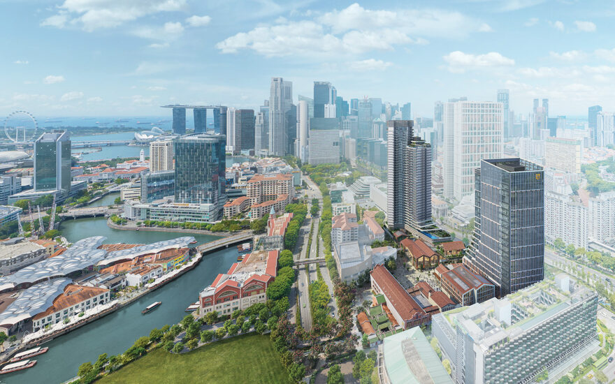 Union Square Residences — City Developments' 40-storey, 99-year leasehold tower on the Singapore River at Clarke Quay, District 1.