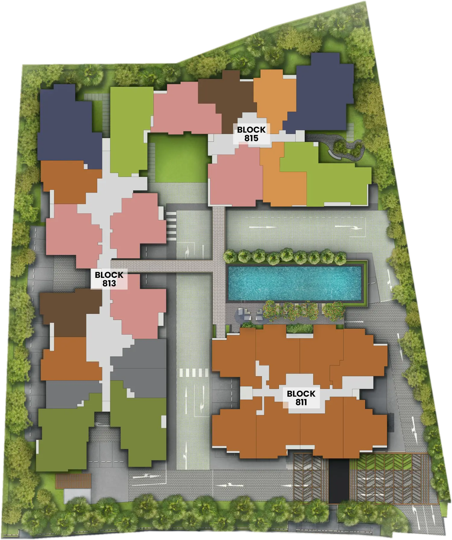 Site plan of Bagnall Haus