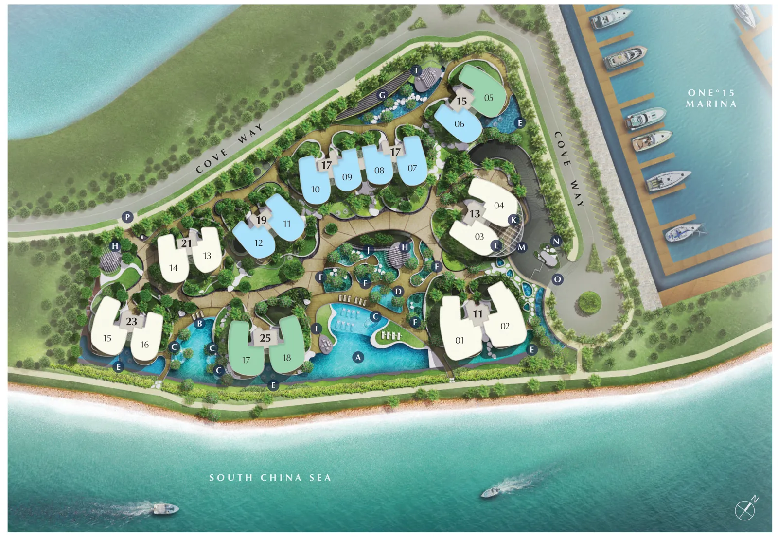Site plan of Cape Royale
