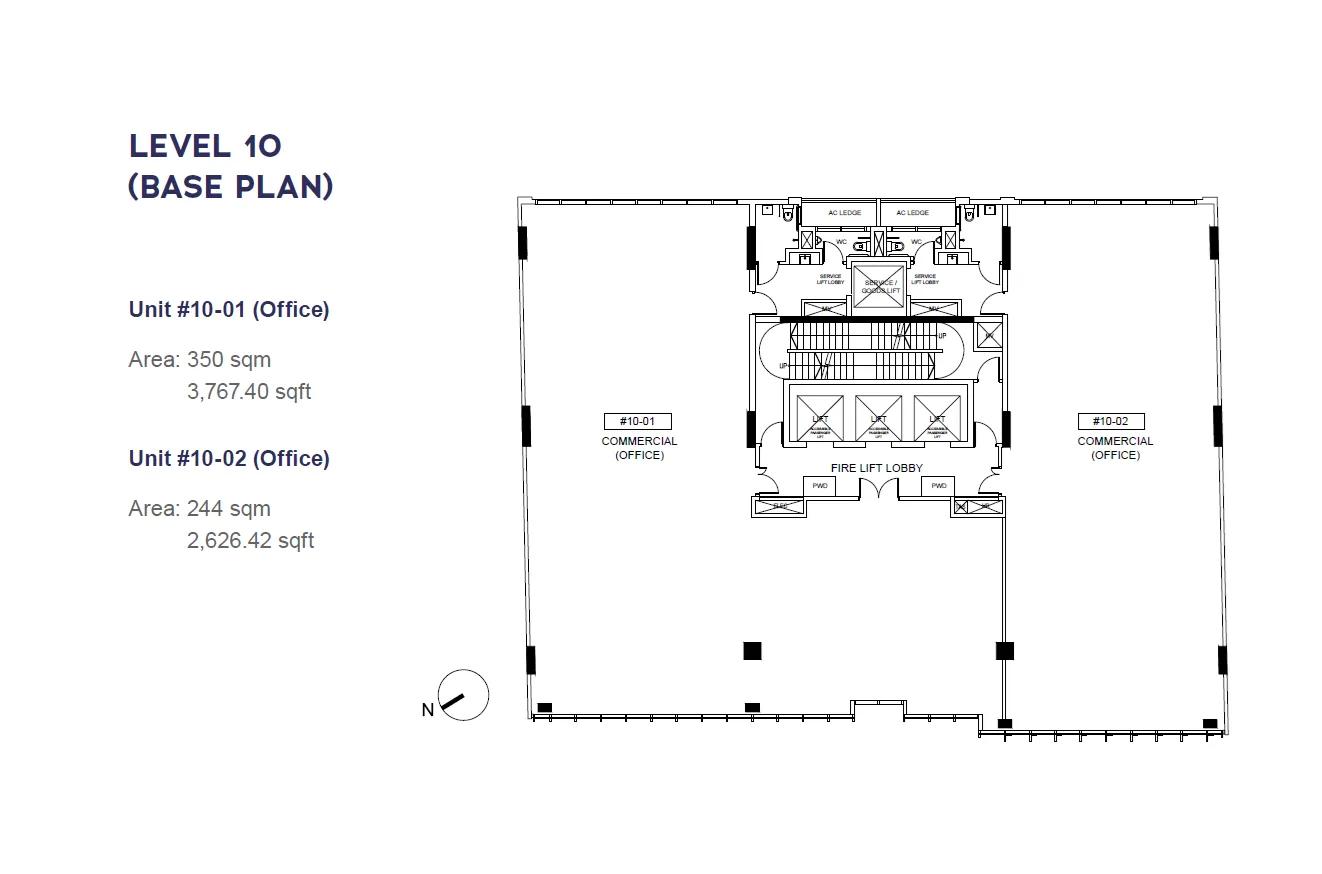 Cecil Place floor plan, type L10: Office