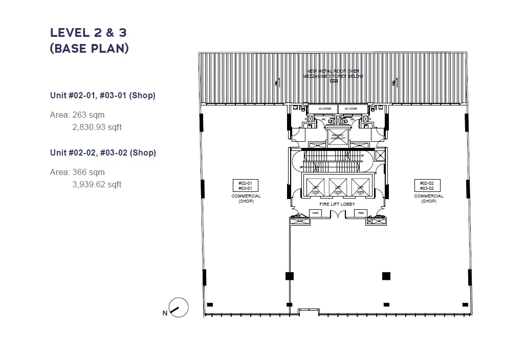 Cecil Place floor plan, type L2: Shop