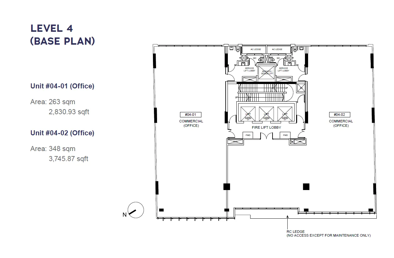 Cecil Place floor plan, type L4: Office