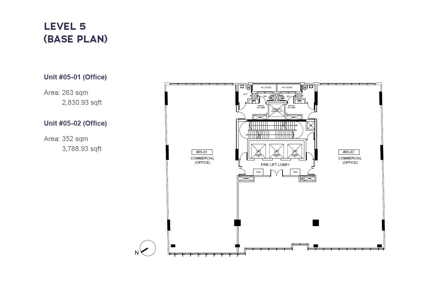 Cecil Place floor plan, type L5: Office