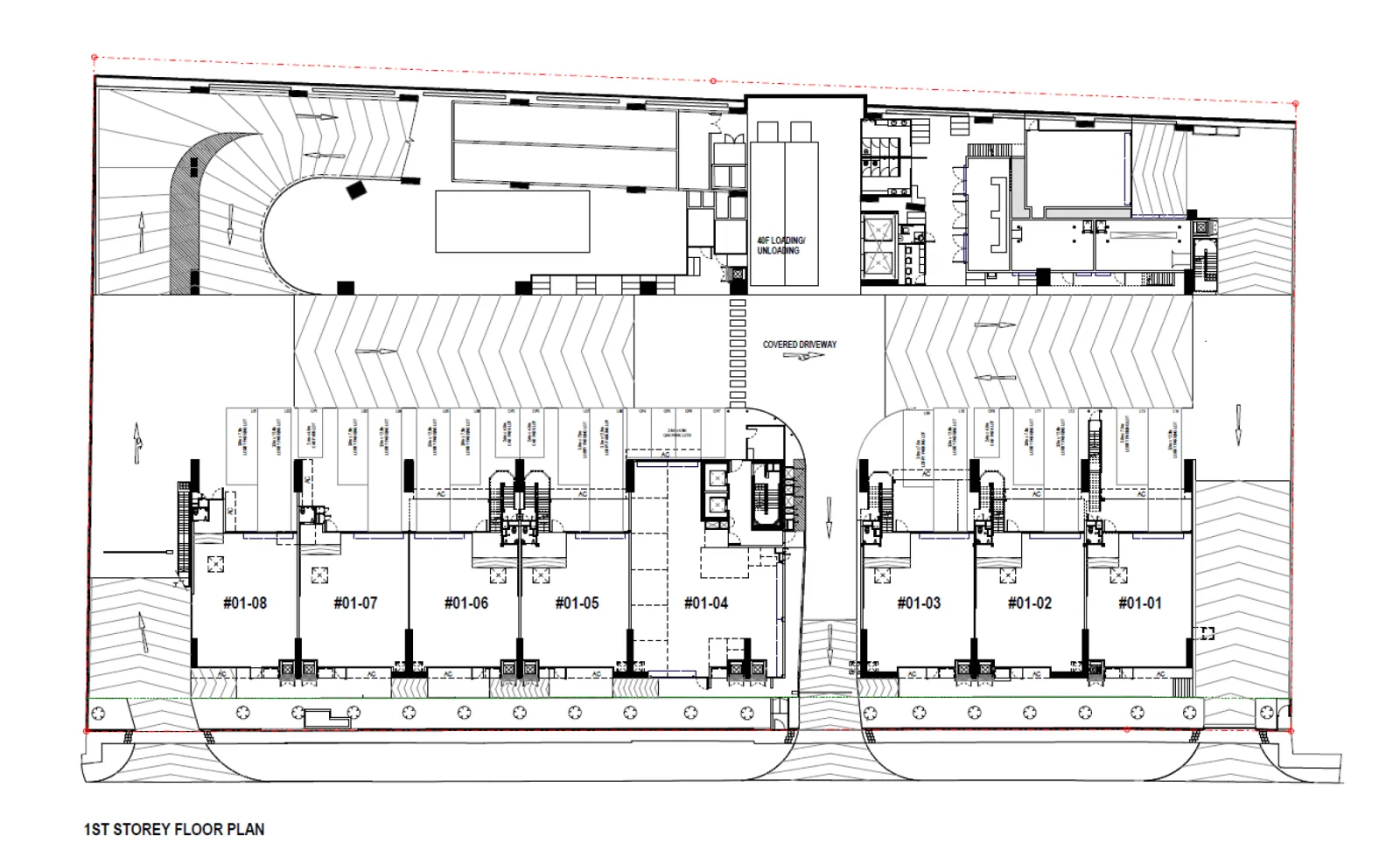 CT FoodNEX floor plan, type S1: Factory (Mandai Estate row)