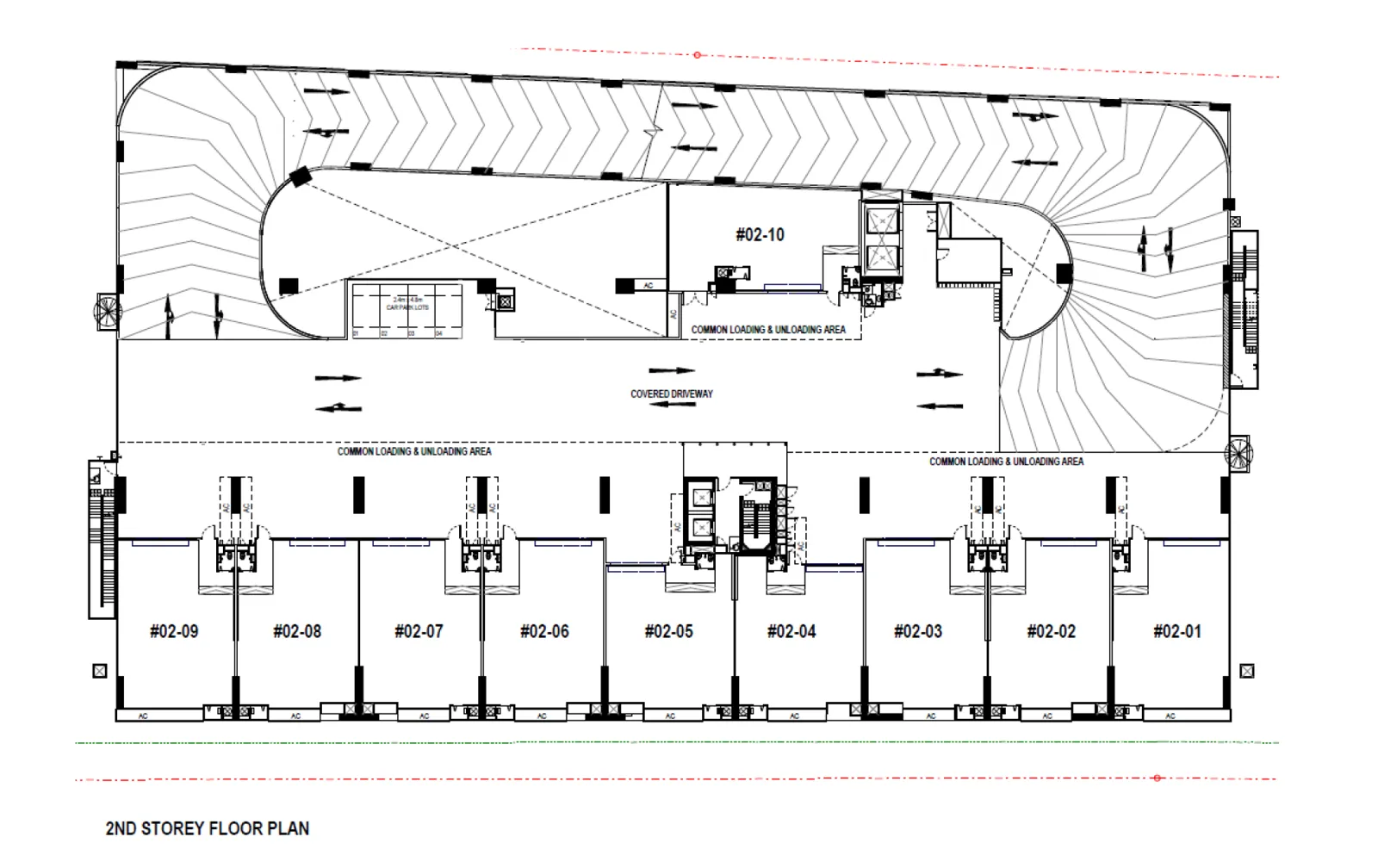 CT FoodNEX floor plan, type S2D: Factory (D), back row
