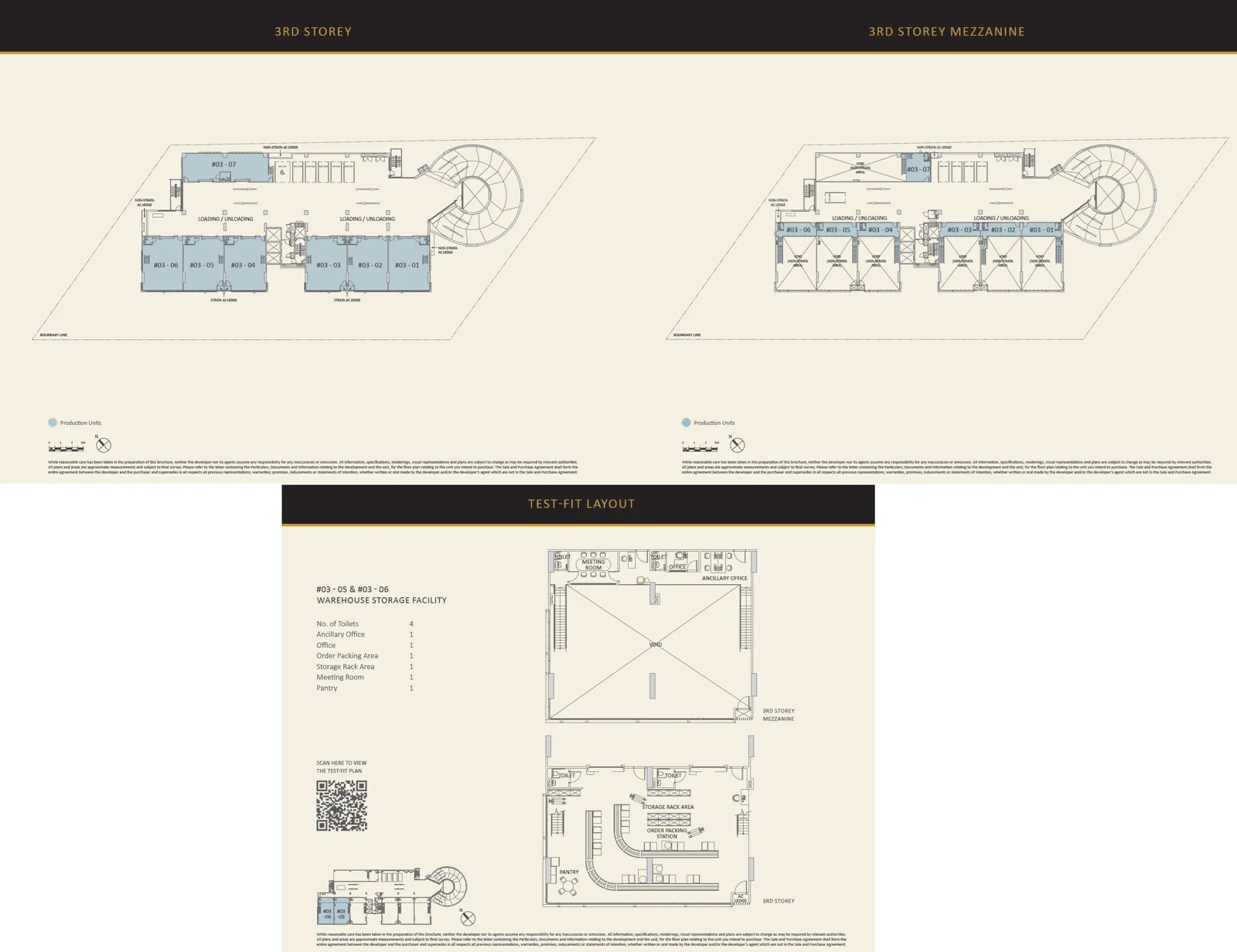 CT Gold @ MacPherson floor plan, type S3: Production unit with mezzanine