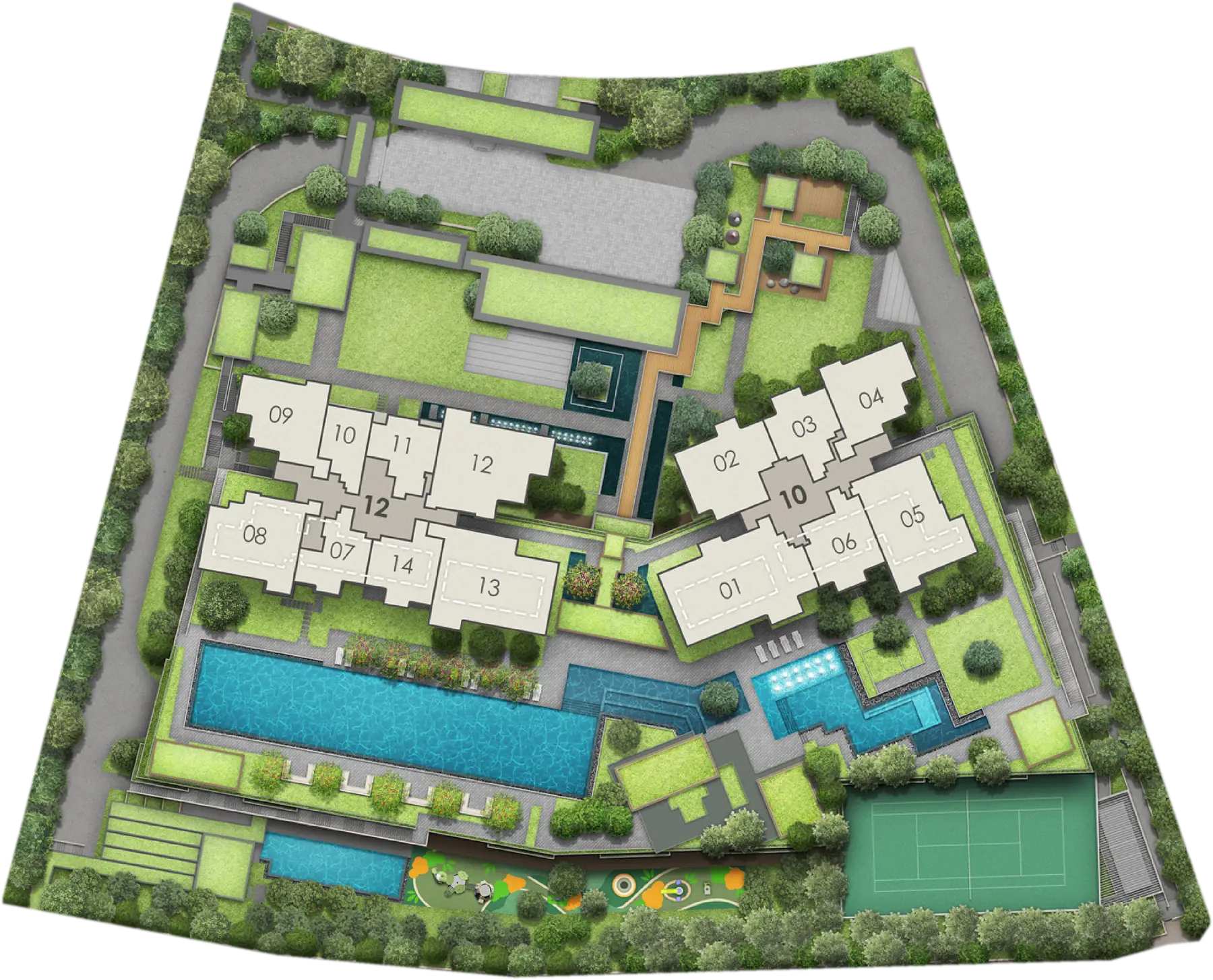 Site plan of Elta